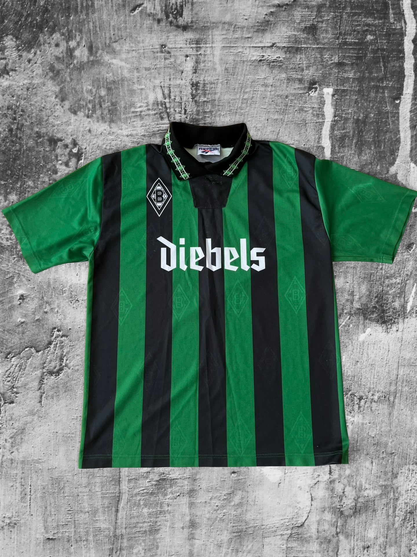 Reebok Borussia Mönchengladbach 1996 Diebels Retro Jersey Medium