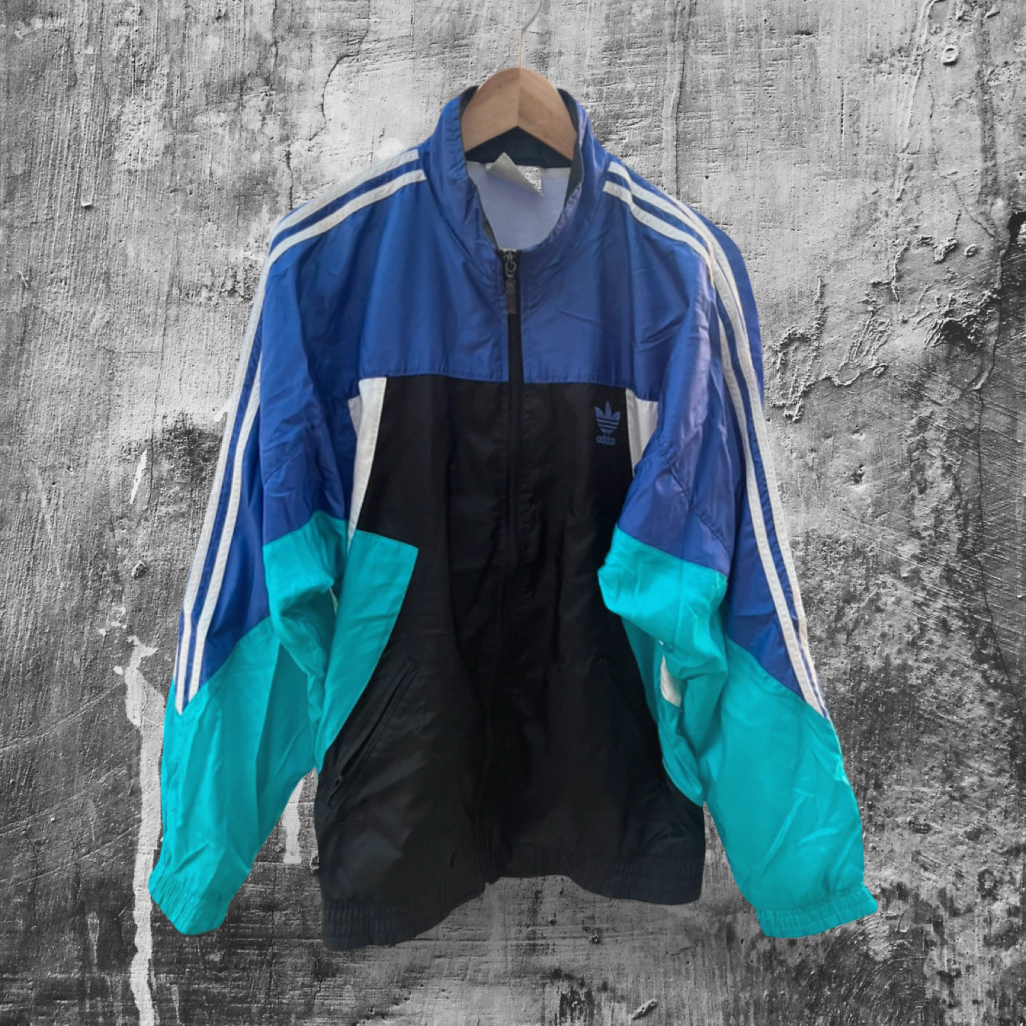 Vintage Adidas Windbreaker Jacket – H.B.C. Mirecourt 90s M