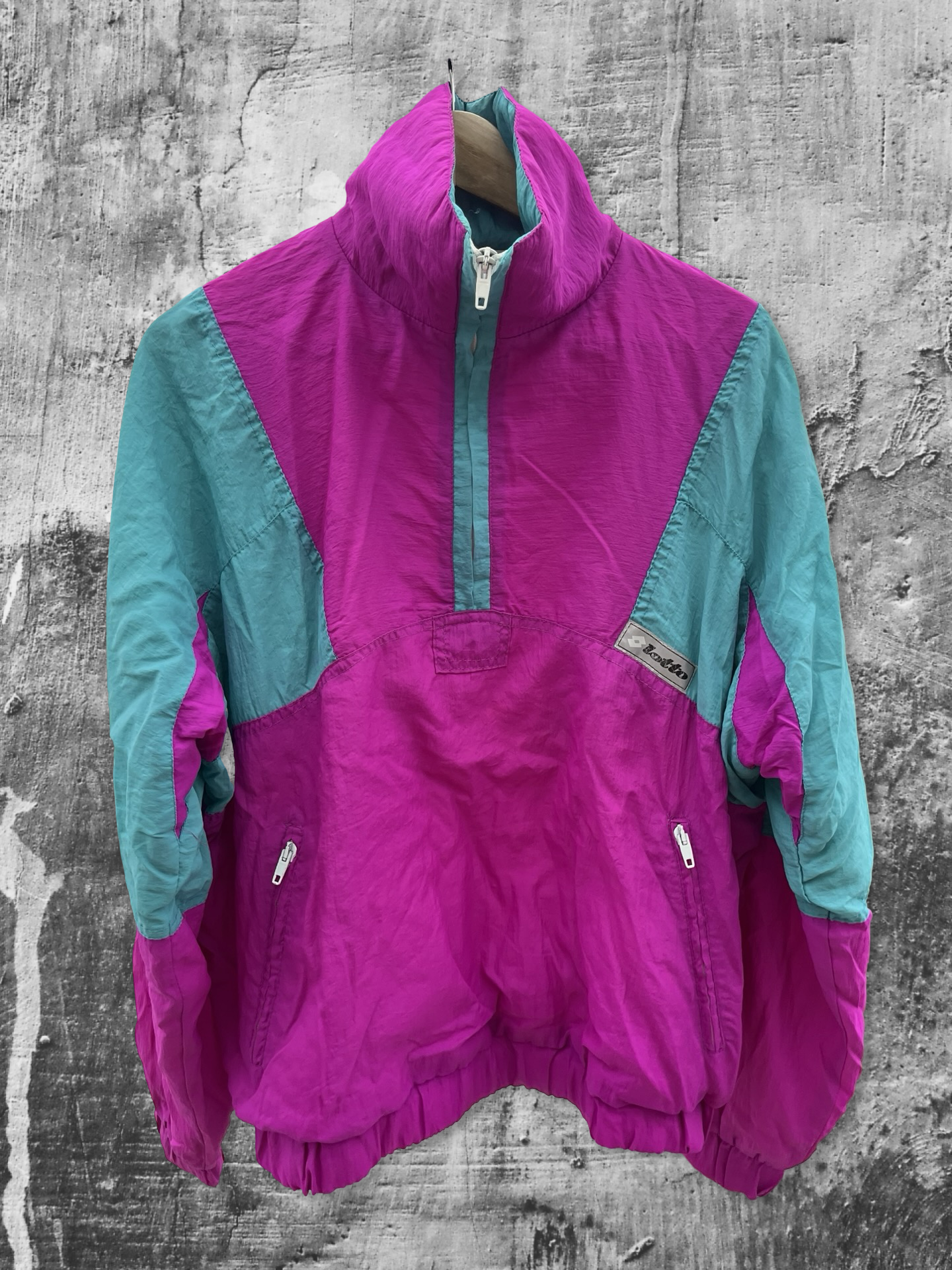 Vintage Lotto 90s Track Jacket Half Zip M