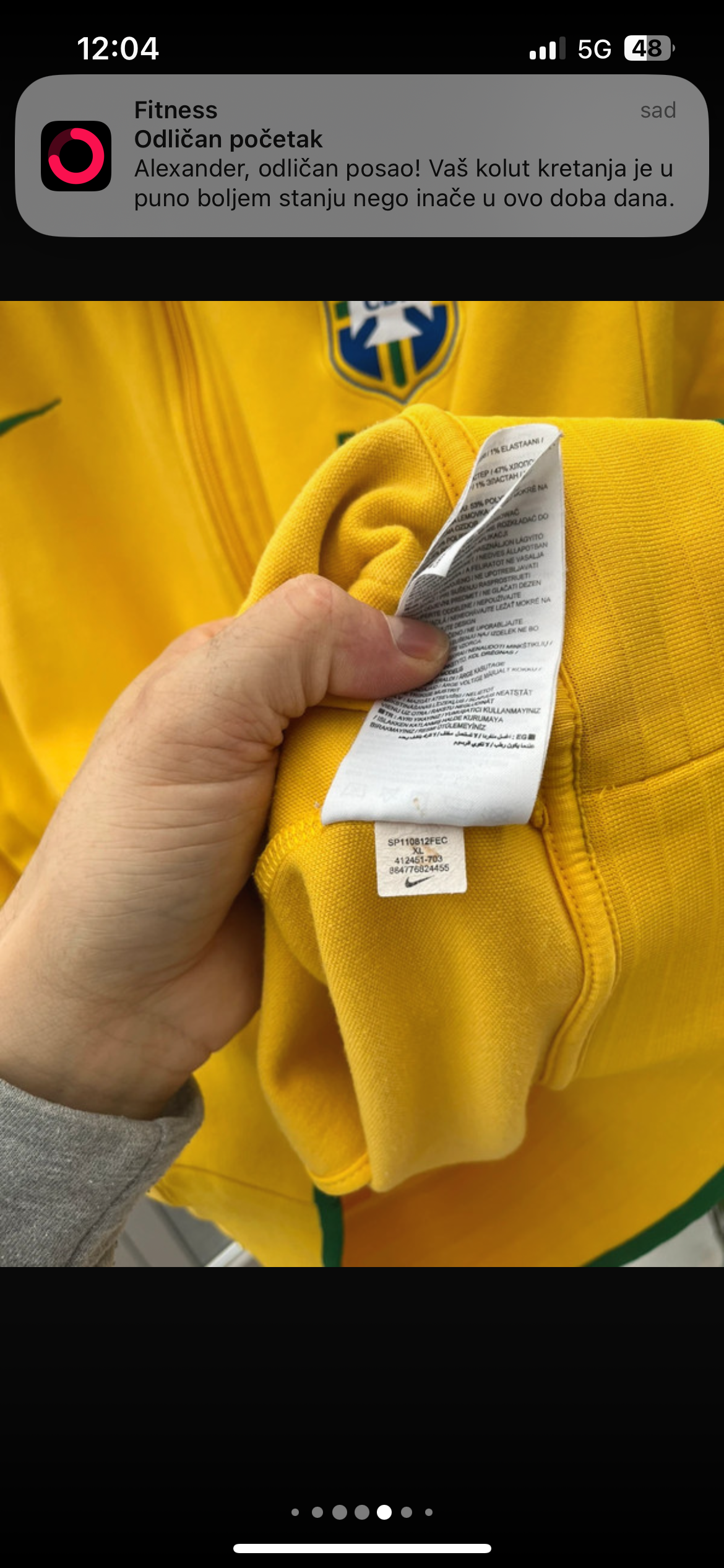 Nike Brazil Retro Team Track Jacket XL