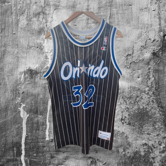 Retro 00s Champion Orlando Magic NBA Shaquille O‘Neal Jersey S