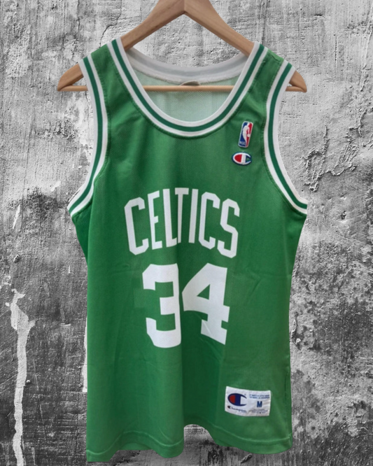 Retro Champion NBA 00s Boston Celtics #34 Pierce Jersey Medium