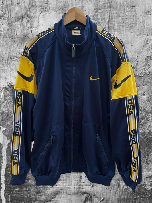 Vintage Nike USA 90s Track Jacket Large